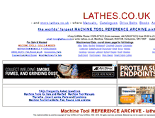 Tablet Screenshot of lathes.co.uk